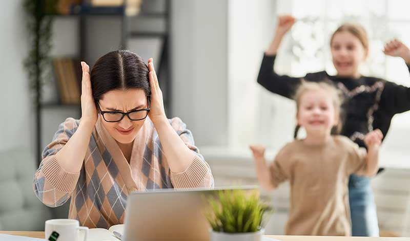 Children distracting you while working from home