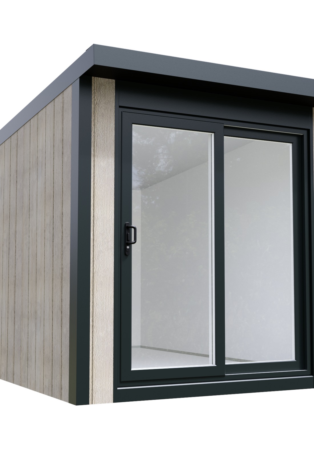 The Long Pod with sliding doors — 2.44m x 3.66m