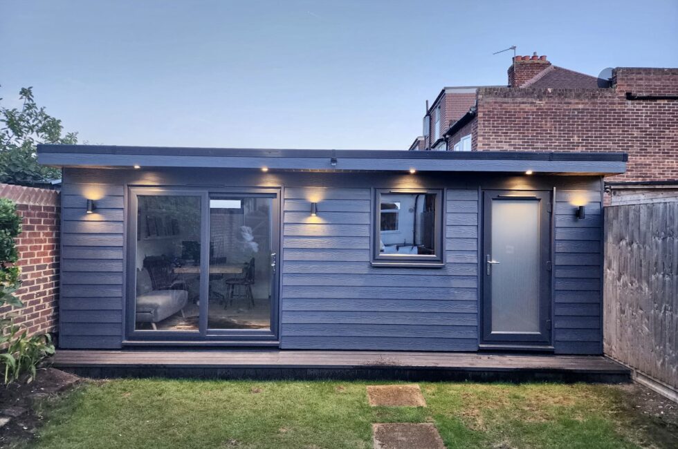 Garden room with Cedral composite cladding