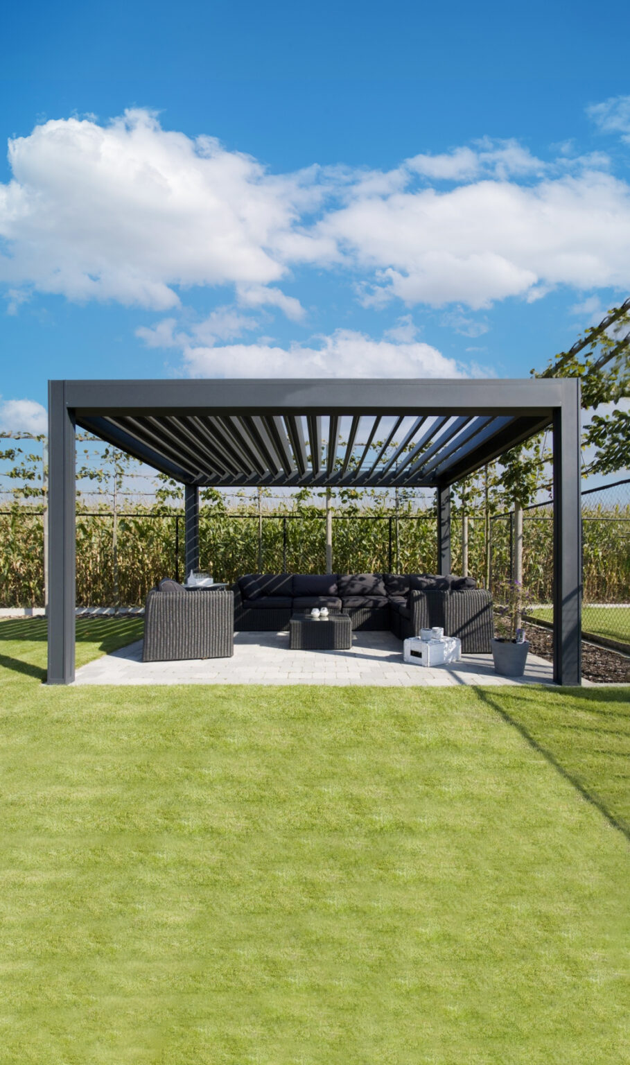 Remanso Pergola 6m x 3m Wall Mounted - Quality Garden Rooms in Surrey ...