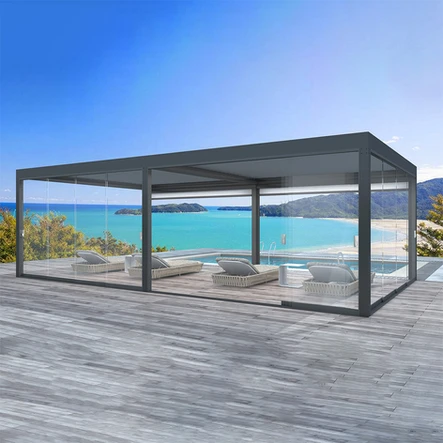Remanso Pergola with Glass Panels with sea view