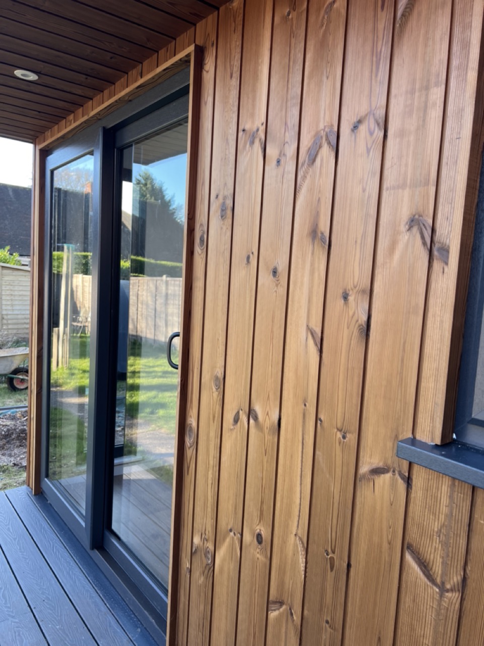 Thermowood cladding on a My Retreat garden room, Surrey
